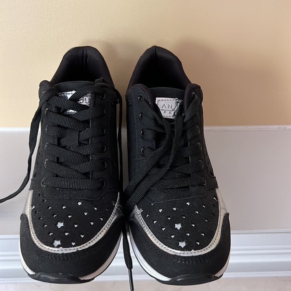 Anjou Femme Black/Silver Sneakers Size 40 /Size 7 (Preowned) - Picture 4 of 7